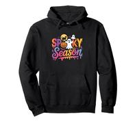 Spooky Ghost Cat Pumpkin Lover Halloween Creature Monster Sweat à Capuche