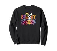 Spooky Ghost Cat Pumpkin Lover Halloween Creature Monster Sweatshirt