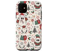Spooky Ghost Cute Christmas Ho Ho Merry Holiday Retro Pastel Coque pour iPhone 11