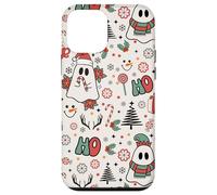 Spooky Ghost Cute Christmas Ho Ho Merry Holiday Retro Pastel Coque pour iPhone 12 Mini