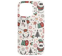 Spooky Ghost Cute Christmas Ho Ho Merry Holiday Retro Pastel Coque pour iPhone 15 Pro Max