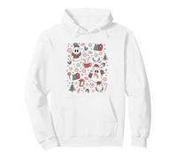 Spooky Ghost Cute Christmas Ho Ho Merry Holiday Retro Pastel Sweat à Capuche