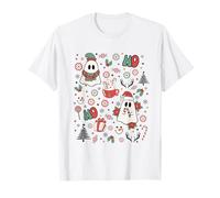 Spooky Ghost Cute Christmas Ho Ho Merry Holiday Retro Pastel T-Shirt