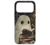 Spooky Ghost Reading Holiday Christmas Tree Coque pour iPhone 17 Pro Max