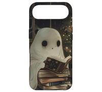 Spooky Ghost Reading Holiday Christmas Tree Coque pour iPhone Air
