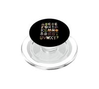 Spooky Halloween Alphabet ABC Enseignant Monstre Enfants PopSockets PopGrip pour MagSafe