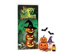Spooky Halloween Entrance Door Hanging Decoration Fabric Backdrop