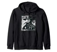 Spooky Halloween Horreur Plague Doctor Pandémie Gothique Goth Sweat à Capuche
