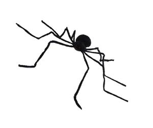Spooky Halloween Spider - Peluche géante - Décoration activée par la voix | Accessoire effrayant à piles avec jambes velues réalistes et effet de vibration effrayant pour la fête à la maison i