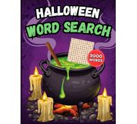 Spooky Halloween Wordsearch Puzzles for Adults and Seniors: 2000 Words: Large Print Word Puzzles for Halloween Activity Book with Solutions