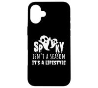 Spooky Isn't A Season It's a Lifestyle Fantôme Amusant Halloween Coque pour iPhone 16 Plus