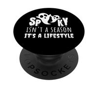 Spooky Isn't A Season It's a Lifestyle Fantôme Amusant Halloween PopSockets PopGrip Adhésif