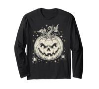 Spooky Jack O Lantern Citrouille d'halloween Manche Longue