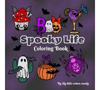 Spooky life. Coloring book. My little cotton candy