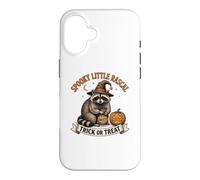 Spooky Little Rascal Halloween Raton Laveur Coque pour iPhone 16