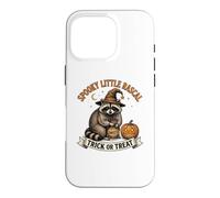 Spooky Little Rascal Halloween Raton Laveur Coque pour iPhone 16 Pro