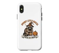 Spooky Little Rascal Halloween Raton Laveur Coque pour iPhone X/XS
