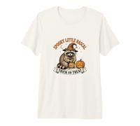Spooky Little Rascal Halloween Raton Laveur T-Shirt Haut de Gamme