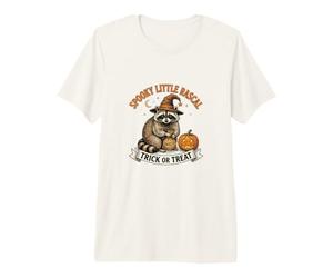 Spooky Little Rascal Halloween Raton Laveur T-Shirt Haut de Gamme