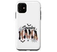 Spooky Mama Leopard Print Ghost Halloween Design Coque pour iPhone 11