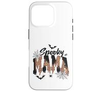 Spooky Mama Leopard Print Ghost Halloween Design Coque pour iPhone 16 Pro