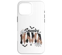 Spooky Mama Leopard Print Ghost Halloween Design Coque pour iPhone 16 Pro Max