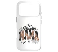 Spooky Mama Leopard Print Ghost Halloween Design Coque pour iPhone 17 Pro