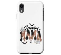 Spooky Mama Leopard Print Ghost Halloween Design Coque pour iPhone XR