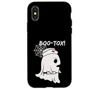 Spooky Nurse Halloween Boo-tox (Botox) Chirurgien Plastique Amusant Coque pour iPhone X/XS