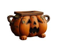 Spooky Pumpkin Cute Tissue Box Cover, Halloween Pumpkin Tissue Box Holders Decorative for Kitchen, Bathroom, Bedroom, Living Room