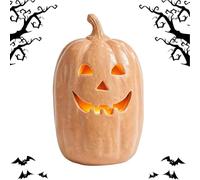 Spooky Pumpkin Lanterns - Resin Handmade Centerpiece for Living Room