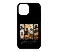 Spooky Season Black Cat Ghost Pumpkin Halloween Coque pour iPhone 12 Mini