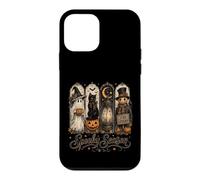 Spooky Season Black Cat Ghost Pumpkin Halloween Coque pour iPhone 12 Mini
