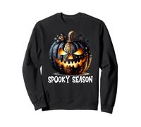 Spooky Season Pumpkin Graphic for Women and Girls Halloween Sweatshirt