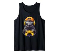 Spooky Season Zombie Sloth Gamer Video Gaming Boys Kids Débardeur