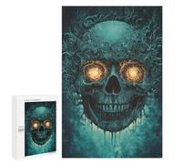 Spooky Skull Art Print -1 Puzzle 1000 Pièces Educa Jouet en Bois Cadeau Unique Décoration Intérieure Jeu Éducatif Challenge Toy Adultes Et Enfants À Partir De 14 Ans 1000 PCS
