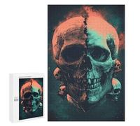 Spooky Skulls Halloween Decorations -1 Puzzle 1000 Pièces Educa Jouet en Bois Cadeau Unique Décoration Intérieure Jeu Éducatif Challenge Toy Adultes Et Enfants À Partir De 14 Ans 1000 PCS