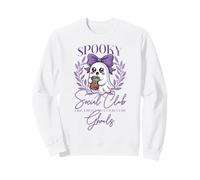 Spooky Social Club, des goules drôles et Mignonnes pour Halloween Qui Aiment Les fantômes Sweatshirt