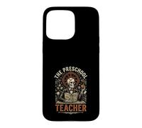 Spooky Squelette The Preschool Teacher ABC Book Halloween Coque pour iPhone 15 Pro Max