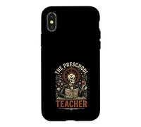 Spooky Squelette The Preschool Teacher ABC Book Halloween Coque pour iPhone X/XS