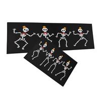Spooky Tapis de sol antidérapant sur le thème d'Halloween, tapis de bienvenue humoristique, tapis de bienvenue saisonnier | Tapis de salle de bain et de cuisine doux, parfait pour couloir, douche