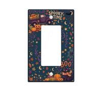 Spooky Time Couvercle d'interrupteur à bascule citrouilles pour Halloween