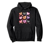 Spooky Vibes Trick or Treat Halloween Hearts Sweat à Capuche