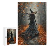 Spooky Witch in Autumn Forest Puzzle 1000 Pièces Educa Jouet en Bois Cadeau Unique Décoration Intérieure Jeu Éducatif Challenge Toy Adultes Et Enfants À Partir De 14 Ans 1000 PCS