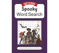 Spooky Word Search Puzzle Book: Word Searches with Easy to Read Print about Eerie, Ghostly, Hauntings and More | 6x9 inches, 110 pages | 50+ Puzzles… Gifts for Vacations, Holidays and Leisure Times