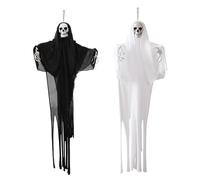 Spookys - Ensemble De Décoration De Maison Hantée Comprenant La Mariée Fantôme Et Les Faucheurs Résistant Intempéries Affichage Extérieur Mariée Fantomatique en Gaze
