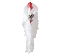 Spookys - Ensemble De Décoration De Maison Hantée Comprenant La Mariée Fantôme Et Les Faucheurs Résistant Intempéries Affichage Extérieur Mariée Fantomatique en Gaze