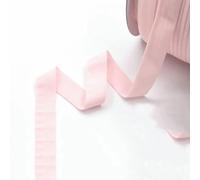 Spool-Powder Pink Bande élastique pliable mate 20 mm 20 mm pour sous-vêtements Lingerie Couture Garniture 45,2 m x 91,4 m