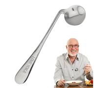 Spoon de bifurcation de coude pour personnes âgées : fourche d'alimentation incurvée en angle, cuillère pour l'auto-alimentation | Ustensile d'allaitement pour personnes âgées, personnes âgées
