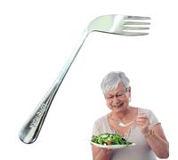 Spoon De Fourche Plus Âgée - Cuillères Auto-dushing, Cuillère Incurvée Hors-utensile - Ustensile Toujours Pour Les Personnes Âgées, Sans Danger Pour Les Adultes Handicapés Des Personnes Âgées, Nourrit